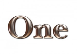 One