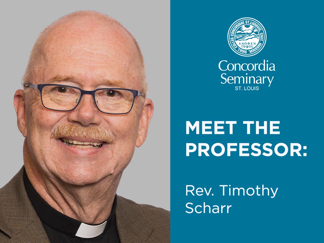 Meet the Professor: Rev. Timothy Scharr